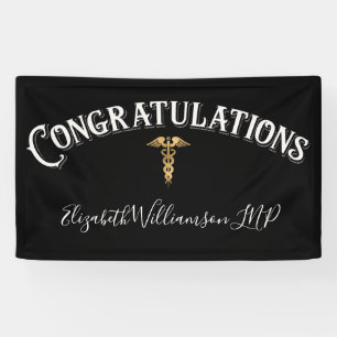Banderoles Félicitations Nurse Praticien Médicale Élégant