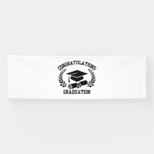 Banderoles Félicitations Pour La Graduation 2.5x8 Vinyl Banne