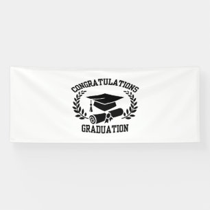 Banderoles Félicitations pour la Graduation 4x10 Vinyl Banner