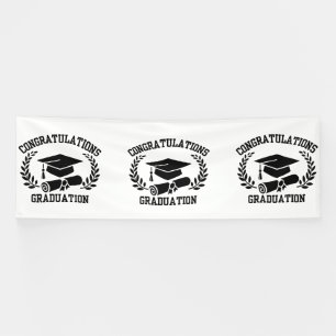 Banderoles Félicitations pour la Graduation 4x12 Vinyl Banner