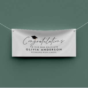 Banderoles Félicitations pour la graduation simple script mod