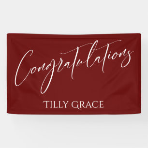 Banderoles Félicitations Typographie de l'écriture manuscrite