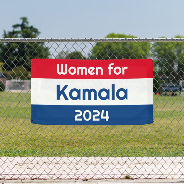 Banderoles Femmes pour Kamala Harris 2024 Big (Insitu)
