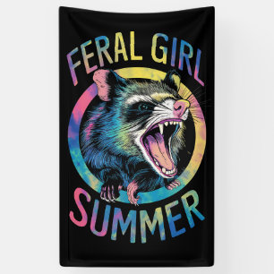 Banderoles Feral Girl été Opossum Tie Dye Raccoon