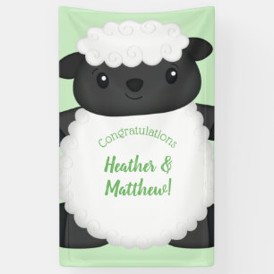 Banderoles Ferme de Baby showers à moutons
