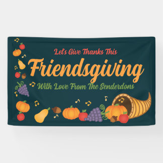 Banderoles Festif Colorful Cornucopia Friendsgiving Party