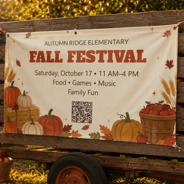 Banderoles Festival d'automne (Fall Festival - Autumn - Thanksgiving themed - School - Community - Church - Charity )