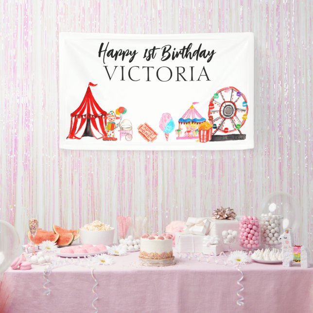 Banderoles Festival de cirque du Carnaval moderne Anniversair (Fête)