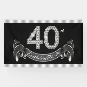 Banderoles Fête d'anniversaire 40 ans