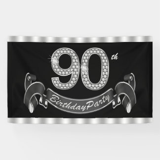 Banderoles Fête d'anniversaire 90 ans