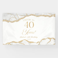 Fête d'anniversaire de 40 ans en Agate Or Blanc Él