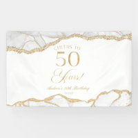Fête d'anniversaire de 50 ans en Agate Or Blanc Él