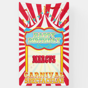 Banderoles Fête d'anniversaire de carnaval
