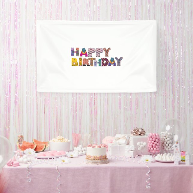 Banderoles Fête d'anniversaire de célébration (Fête)
