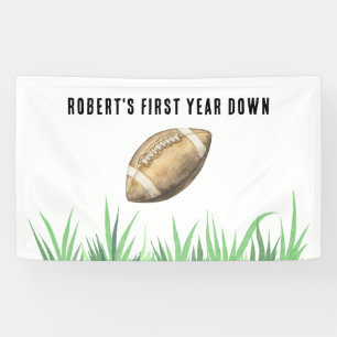 Banderoles Fête d'anniversaire de football première année