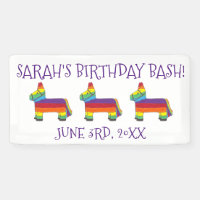 Fête d'anniversaire de l'âne arc-en-ciel personnal