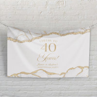 Fête d'anniversaire de mariage de 40 ans en Agate 