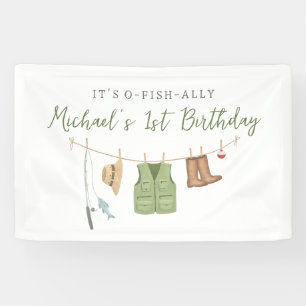Banderoles Fête d'anniversaire de pêche
