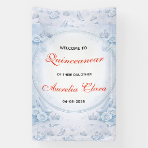 Banderoles Fête d'anniversaire de quinceañera Princesse Argen