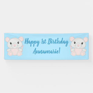Banderoles Fête d'anniversaire de souris souris