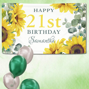 Banderoles Fête d'anniversaire des 21 ans de Tournesol