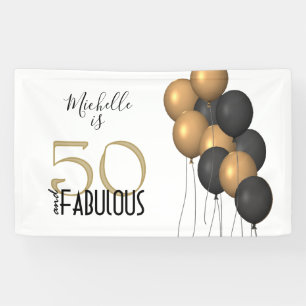 Banderoles Fête d'anniversaire des 50 ans