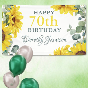 Banderoles Fête d'anniversaire des 70 ans de Tournesol
