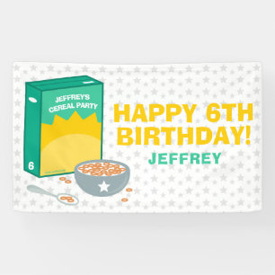 Banderoles Fête d'anniversaire des céréales