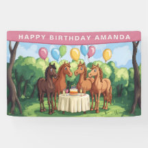 Fête d'anniversaire des chevaux