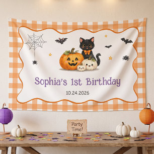 Banderoles Fête d'anniversaire d'Halloween mignonne et effray