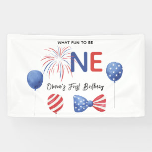 Banderoles Fête d'anniversaire du 4 juillet