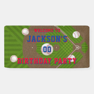 Banderoles Fête d'anniversaire du baseball