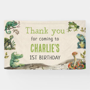 Banderoles Fête d'anniversaire du reptile Show