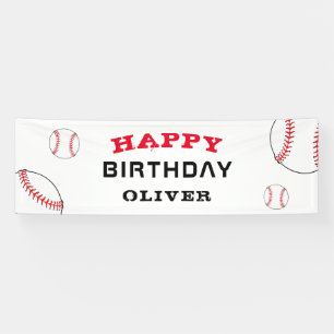 Banderoles Fête d'anniversaire enfants sports balle baseball