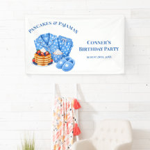 Fête d'anniversaire garçon Gaufres et Pyjamas