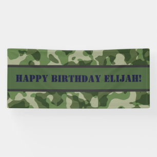 Banderoles Fête d'anniversaire militaire de l'Armée de Camo