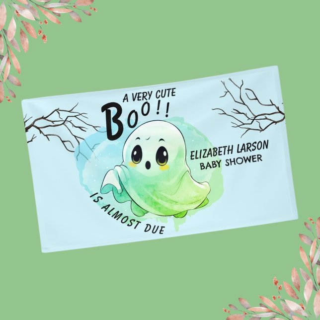 Banderoles Fête de bébé Halloween thème bleu adorable (Créateur téléchargé)