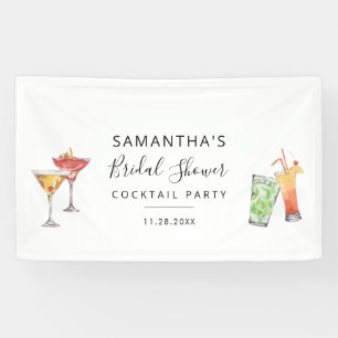 Banderoles Fête de Cocktail de Fiançailles Moderne