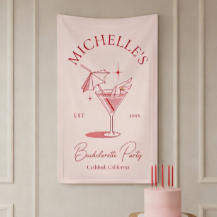 Banderoles Fête de Filles de Cocktail Rétro pour une Future M