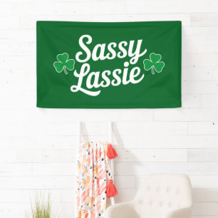 Banderoles Fête de la Saint-Patrick Sassy Lassie Drôle Irland