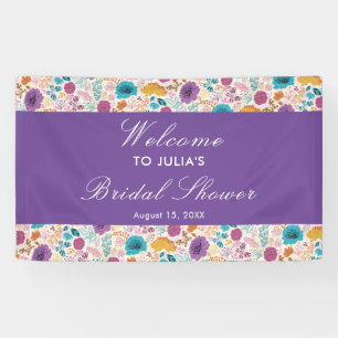 Banderoles Fête de mariage florale rose romantique en fleurs