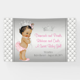 Banderoles Fête de naissance de princesse ethnique Pearl Diam