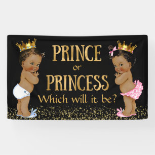Banderoles Fête de révélation du sexe Prince Princess