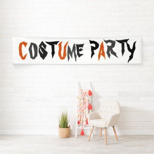 Banderoles Fête déguisée d'Halloween Texte drôle et effrayant