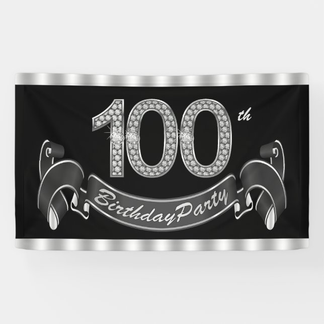 Banderoles Fête des 100 ans (Horizontal)