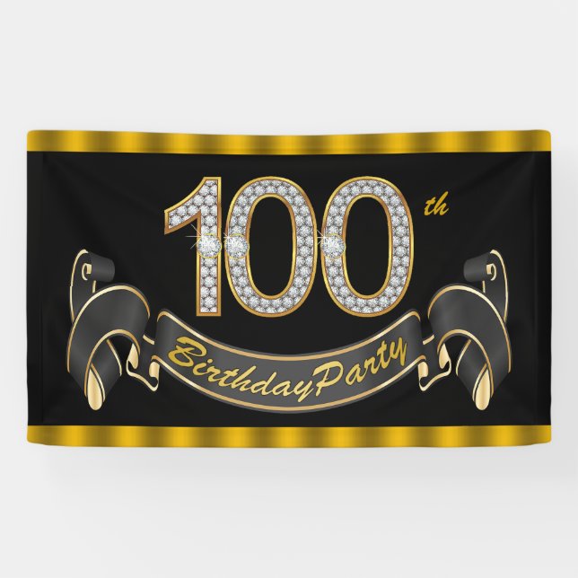 Banderoles Fête des 100 ans (Horizontal)