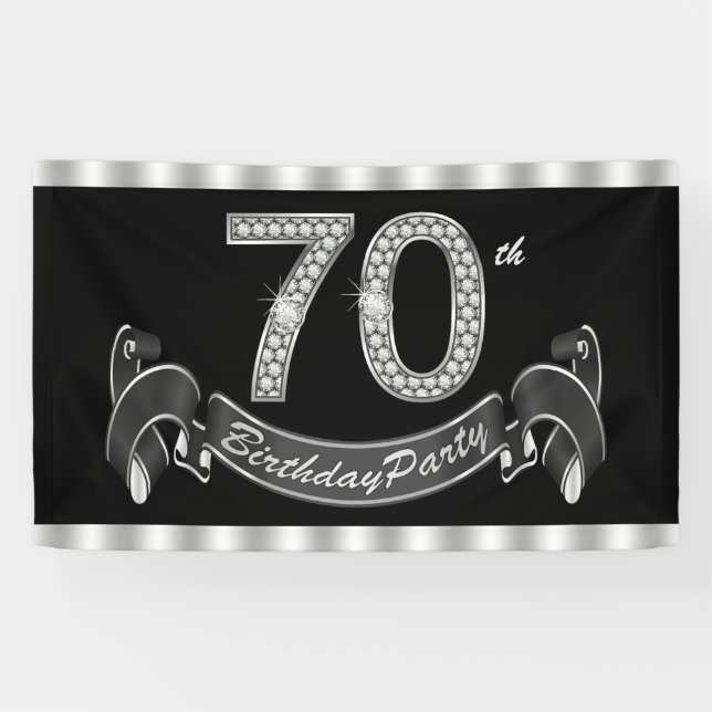 Banderoles Fête des 70 ans (Horizontal)