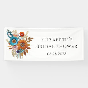 Banderoles Fête des mariées Fleurs séquencées d'automne