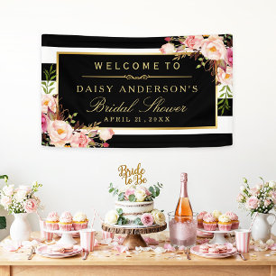 Banderoles Fête des mariées mariage Moderne Vintage Décor Flo