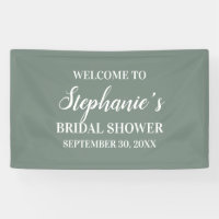 Fête des mariées minimaliste verte et blanche